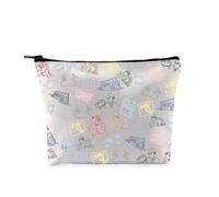 PYOUL - Bolsa de maquillaje inspirada en el programa de televisión Jim & Pam, bolsa de cosméticos para fanáticos de la comedia, Bolsa Jim & Pam