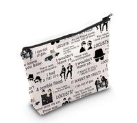 PYOUL - Bolsa de maquillaje inspirada en la película de comedia con texto en inglés "It Wasn't My Fault", bolsa de cosméticos para fanáticos de la película de los años 80, Bolsa con texto en inglés