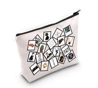 PYOUL - Bolsa de maquillaje inspirada en la película de vampiros Edward y Bella, bolsa de cosméticos romántica de vampiro y lobo, Edward and Bella Bag