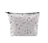 PYOUL - Bolsa de maquillaje inspirada en la serie de televisión Broad C, bolsa de cosméticos para fanáticos de la comedia, regalo de película, Bolsa ancha C