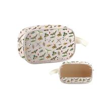 PYOUL - Bolsa de maquillaje transparente para amantes de la entomología, diseño de insectos, bolsa de aseo de viaje, regalo para futuros entomólogos, Bugs Design Mb