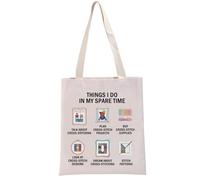 PYOUL - Bolsa de punto de cruz, diseño de punto de cruz, regalo para amantes de los pasatiempos, Hobbies Design Tote, medium