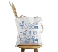 PYOUL - Bolso de mano para amantes de los caballos, estilo vintage, regalo ecuestre, Bolso vintage de caballo, medium