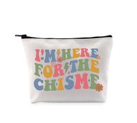 PYOUL Chisme Lover Gift I'm Here for The Chisme - Bolsa de maquillaje latina hispana, bolsa de cosméticos mexicana, regalo para amantes latinas, Para la bolsa Chisme