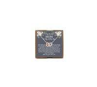 PYOUL - Collar para madre del novio, con texto en inglés "To My Beautiful Mom On My Wedding Day", regalo de boda de S-on, One Size, Metal