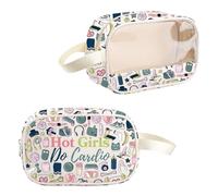 PYOUL Fitness Lover Gift Hot G-irls Do Cardio - Bolsa de maquillaje transparente para fanáticos del entrenamiento, regalo de viaje, bolsa de aseo para culturismo, G-irls Do Cardio Mb