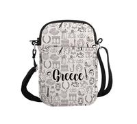 PYOUL Grecia Trip Gift Grecia - Bolso cruzado para viaje de cultura griega, regalo para exploradores mediterráneos, Grecia Cb