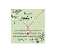 PYOUL High Sch-ool College PHD - Regalo de graduación para ella, en tu collar de graduación, joyería de graduación para hija, regalo del día de la graduación, talla única, Metal