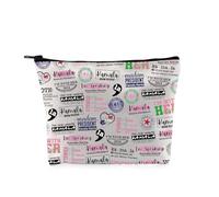 PYOUL Kamala H - Bolsa de maquillaje inspirada en Kamala H 2024, bolsa de cosméticos para hablar, regalo para fanáticos del presidente, regalo para fanáticos de Kamala H, Bolsa Kamala H 2024