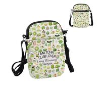 PYOUL Matcha Lover Gift Matcha Club Lover Crossbody Bag Japanese Tea Lover Travel Bag Matcha Merch, Matcha Club Cb