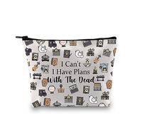 PYOUL Mortician Gift I Can't I Have Plans with The Dead - Bolsa de maquillaje para director funerario, bolsa de cosméticos, regalo de humor oscuro, Tengo planes B