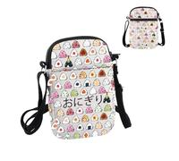 PYOUL Onigiri - Bolsa cruzada japonesa para amantes de la comida, bolsa de viaje con bolas de arroz, regalo de viaje de vacaciones en Japón, Onigiri Cb