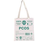 PYOUL PCOS - Bolsa de mano 100 % hormonal para el caos y la resistencia a la insulina, regalo de guerrero PCOS, Caos 100% hormonal T, medium