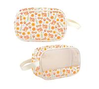 PYOUL Spritz Me - Bolsa de maquillaje transparente para despedida de soltera, viaje, regalo temático de fiesta naranja, Spritz Me Mb