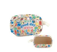 PYOUL Thrift Lover Gift It's A Good Day If It's A Thrift Day - Bolsa de maquillaje transparente retro para compras, bolsa de aseo de viaje, Thrifter Merch, A Thrift Day Mb