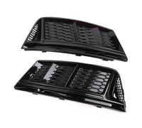 PYPFQUMQGR Rejilla Antiniebla 1 Par Parachoques Delantero Negro Brillante For Coche Luz Antiniebla Inferior Rejilla Cubierta Compatible para A4 B9 2016-2018 Accesorios For Coche