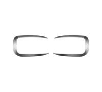 PYPFQUMQGR Rejilla Antiniebla Embellecedor De Ventilación Lateral Parachoques Delantero para B&MW Serie 1 F20 F21 Sport 120i 2012-2019 Luz Antiniebla Marco del Capó Y Alerón Canard (Matte Silver)