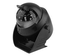 Pyralxwight Bola de brújula portátil para Montaje en Tablero, Mini brújula autoadhesiva para automóvil, camión y Barco, con Lupa y Esfera magnética Invertida para una dirección de Rumbo