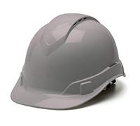 Pyramex HP44112V Ridgeline - Casco Duro Estilo Gorra con trinquete ventilado de 4 Puntos, Color Gris Pyramex