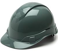 Pyramex Ridgeline - Casco Duro Estilo Gorra, suspensión de trinquete de 4 Puntos, Gris Pizarra