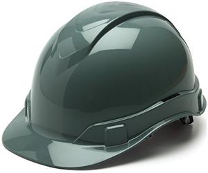 Pyramex Ridgeline - Casco Duro Estilo Gorra, suspensión de trinquete de 4 Puntos, Gris Pizarra