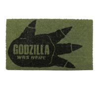Pyramid America - Godzilla - Felpudo de fibra de coco con huella - 29 x 17 pulgadas para interiores y exteriores con parte trasera antideslizante - Duradero y fácil de limpiar para entrada, cocina,