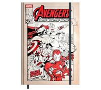 Pyramid - Avengers 2026 - Buchkalender A5 (15×21 cm) mit wöchentlichen Motiven von Spider-Man, Iron Man, Thor & Captain America, Planer für Schule, Uni & Superhelden-Fans