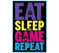 Pyramid Eat, Sleep, Game, Repeat (Gaming) Maxi Poster (Stampa) Merchandising