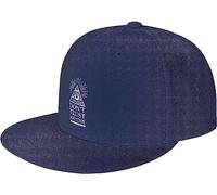 Pyramid Illuminati Don't Trust Anyone - Gorra de béisbol plana estilo hip hop, color negro, azul marino, Talla única