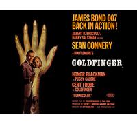 Pyramid Impresión sobre Lienzo James Bond Gold Finger-Hand, Lona, Multicolor, 60 x 80 cm