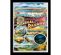Pyramid International A3 - Póster Enmarcado (en inglés, A3), diseño de Donegal Railways