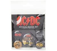 Pyramid International Insignia con Logotipo de AC/DC, Multicolor, 10 x 12.5 x 1.3 cm