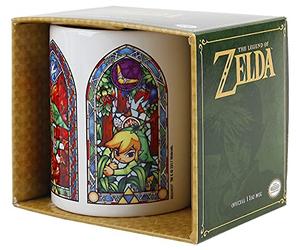 Pyramid International AFMG24637 The Legend of Zelda (vitral) taza oficial de cerámica para café/té, papel, multicolor, 11 x 11 x 1,3 cm