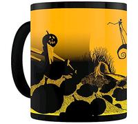 Taza Térmica Cementerio Pesadilla Antes de Navidad Disney Cerámica 315 mls