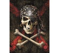 Pyramid International Anne Stokes - Lienzo grande (60 x 60 cm), diseño de calavera de pirata, producto oficial