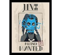 Pyramid International Arcane Wanted - Impresión enmarcada de coleccionista de 30 x 40 cm, con licencia oficial de League of Legends, talla única