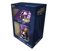 Pyramid International Beetlejuice - Juego de taza, posavasos y llavero con texto en inglés The Ghost with The Most, taza de 312 ml, gran coleccionable para los fanáticos, talla única