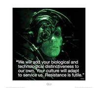 Pyramid International Borg iQuote Star Trek Art Print, Papel, Multicolor, 40 x 40 x 1,3 cm