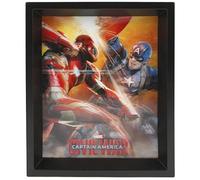 Pyramid International Capitán América Guerra Civil Lucha 3D póster Lenticular, Mulitcoloured, 10 x 8 x 1,3 cm