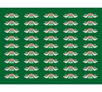 Pyramid International Central Perk Repeat Green-Lienzo Impreso (60 x 80 cm), Color Verde, Poliéster, Multicolor, 60x80x3.2 cm