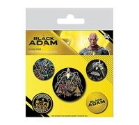 Pyramid International Chapas para Botellas de Cerveza de la Marca Modelo Set de chapas (5 Unidades) Black Adam (Justice Society) 1 X 3,8 CM/ 4 x 2,5cm