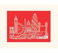 Pyramid International Citography (London-Red) - de el Hobbit Memorabilia 30 x 40 cm, Papel, Multicolor, 30 x 40 x 1,3 cm