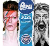 Pyramid International David Bowie Calendario 2025 - Arte icónico de estrellas de rock, edición de coleccionista premium, planificador de 16 meses, regalo para los fans de Bowie