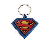 Pyramid International DC - Superman Symbol Rubber Keyring, Llavero Unisex adulto, Multi-colour, 4 x 6 x 1.3 cm