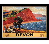 Pyramid International Devon - Lámina enmarcada (1) "Memorabilia, Multicolor, 11 x 11 x 1,3 cm