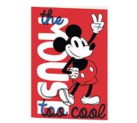 Pyramid International Disney Mickey Mouse - Cuaderno de ejercicios A5 con páginas cuadriculadas (diseño demasiado genial), producto oficial