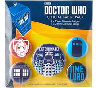 Pyramid International Doctor Who Exterminate Badge, multicolor, 10 x 12,5 x 1,3 cm