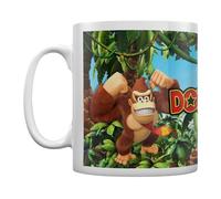 Pyramid International Donkey Kong (3D Jungle) - Taza blanca de cerámica de 315 ml, talla única