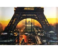 Pyramid International Eiffel Sunrise Póster (tamaño Grande), Multicolor