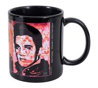 Pyramid International Elvis Presley (Pop Panels) - Taza de cerámica negra de 315 ml, tamaño único